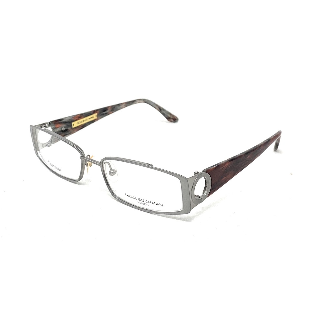 DANA BUCHMAN Women's Eyeglasses Frames Georgia Titanium GM Gunmetal 54mm